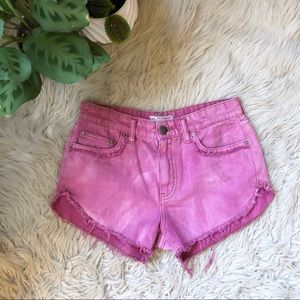 Free People Shorts - Free People Pink High Rise Denim Shorts Free People Shorts - Free People Pink High Rise Denim Shorts